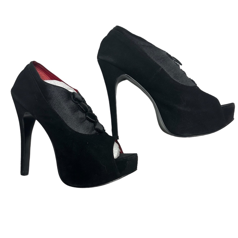 Highest Heel Collection Black Suede Heels
